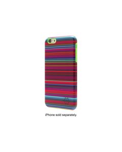 Nanette Lepore - Laser Stripe Hard Shell Case for Apple° iPhone° 6 Plus and 6s Plus - Multicolor Stripes