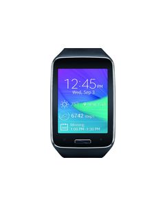 Samsung - Gear S Smartwatch 40mm Chrome AT&T - Black Urethane