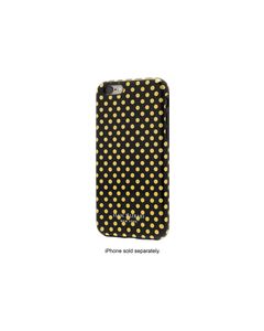 Isaac Mizrahi New York - Hard Shell Case for Apple° iPhone° 6 and 6s - Black/Gold