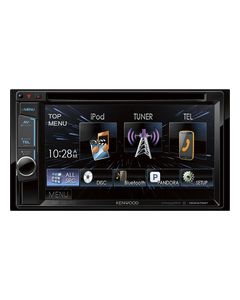Kenwood - 6.2" - CD/DVD - Built-in Bluetooth - Apple® iPod®-Ready - In-Dash Receiver - Gloss Black