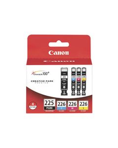 Canon - 225/226 4-Pack Ink Cartridges - Black/Cyan/Magenta/Yellow