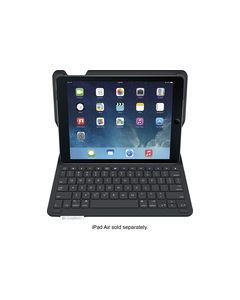 Logitech - Type+ Keyboard Case for Apple® iPad® Air - Carbon Black