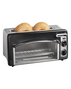 Hamilton Beach - Toastation 2-Slice Toaster and Toaster Oven - Black