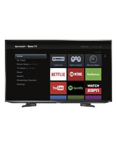 Sharp - 43" Class (42.6" Diag.) - LED - 1080p - Smart - HDTV Roku TV - Black