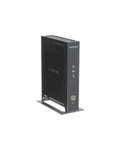 NETGEAR - Universal Wi-Fi Range Extender with 4-port Ethernet Switch - Black