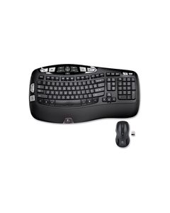 Logitech - MK550 Wireless Wave Keyboard and Mouse - Black