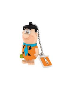 Emtec - The Flintstones 8GB USB 2.0 Flash Drive - Orange/Blue/Black