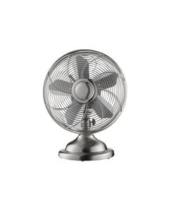 Insignia™ - 12" Retro Table Fan - Stainless Steel