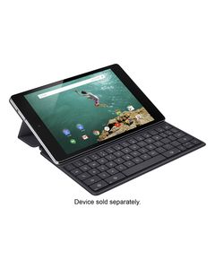 HTC - Keyboard Folio Case for Google Nexus 9 Tablets - Black