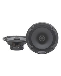 Alpine - 6-1/2" 2-Way Coaxial Car Speakers with Polypropylene Cones (Pair) - Black