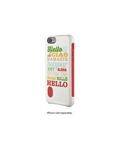 Modal - Hard Shell Case for Apple® iPhone® 6 - White/Red