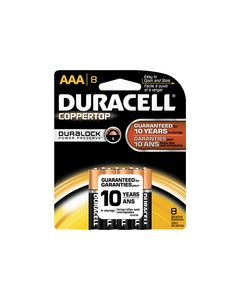 Duracell - AAA Batteries (8-Pack) - Black