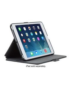 Speck - StyleFolio Case for Apple® iPad® mini, iPad mini 2 and iPad mini 3 - Black/Slate Gray