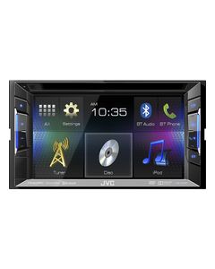 JVC - 6.2" - CD/DVD - Built-In Bluetooth - In-Dash A/V Receiver - Black