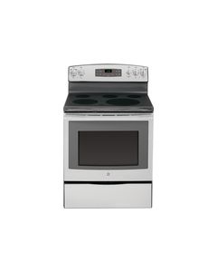 GE - 30" Self-Cleaning Freestanding Electric Range - Stainless Steel