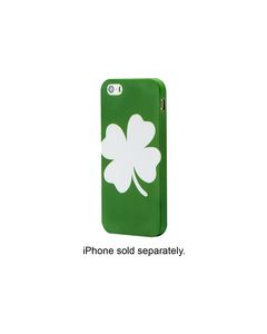 Dynex™ - Case for Apple® iPhone® 5 and 5s - White/Green