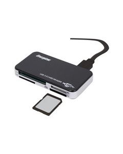 Energizer - USB 3.0 Memory Card Reader/Writer - Black