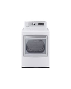 LG - 7.3 Cu. Ft. 14-Cycle Steam Gas Dryer - White