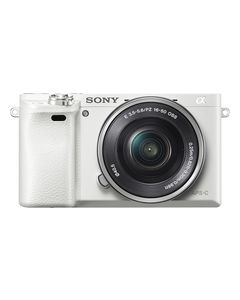 Sony - a6000 Mirrorless Camera with 16-50mm Lens - White