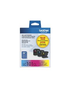 Brother - LC101CL 3-Pack Ink Cartridges - Cyan/Magenta/Yellow