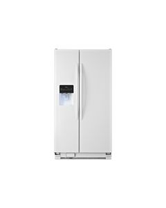 Amana - 25.4 Cu. Ft. Side-by-Side Refrigerator with Thru-the-Door Ice and Water - White