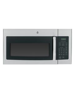 GE - 1.6 Cu. Ft. Over-the-Range Microwave - Stainless Steel with Black Accents