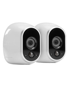 NETGEAR - Arlo Smart Home Indoor/Outdoor Wireless High-Definition IP Security Cameras (2-Pack) - White/Black