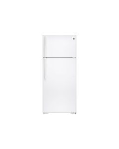 GE - 17.5 Cu. Ft. Frost-Free Top-Freezer Refrigerator - White