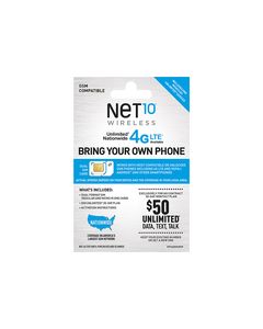 NET10 - 30-Day SIM Activation Kit - White