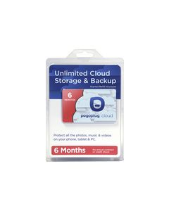 Pogoplug - 6-Month Unlimited Cloud Storage Service Activation Card - Multicolor