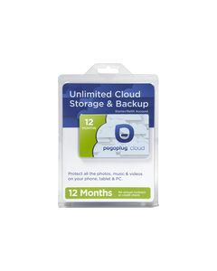 Pogoplug - 1-Year Unlimited Cloud Storage Service Activation Card - Multicolor