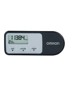 Omron - Tri-Axis Pedometer + Aerobic Steps and Calories - Black