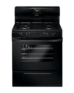 Frigidaire - 30" Freestanding Gas Range - Black