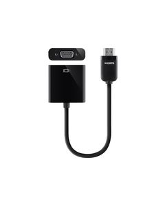 Belkin - HDMI-to-VGA Adapter - Black/White