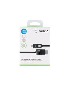 Belkin - 6' Mini DisplayPort-to-HDMI Cable - Black