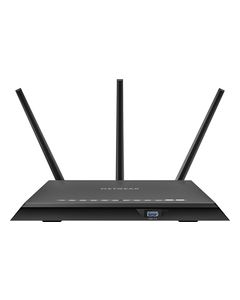 NETGEAR - Nighthawk Dual-Band Wireless-AC Router with 4-Port Ethernet Switch - Black