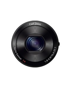 Sony - DSC-QX100 20.2-Megapixel Attachable Lens-Style Camera for Most iOS and Android Mobile Phones - Black