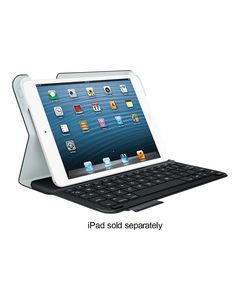 Logitech - Ultrathin Keyboard Folio Case for Apple® iPad® mini, iPad mini 2 and iPad mini 3 - Carbon Black