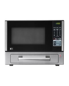 LG - 1.1 Cu. Ft. Mid-Size Microwave - Stainless-Steel