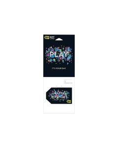 Best Buy GC - $60 Happy Birthday - Play, It's Your Day Gift Card - Multi