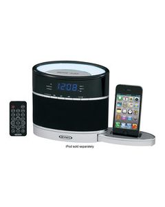 Jensen - Docking Digital Music System - Black/Silver