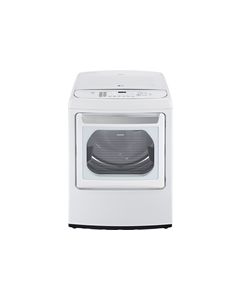 LG - EasyLoad 7.3 Cu. Ft. 12-Cycle Steam Smart Gas Dryer - White