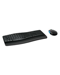 Microsoft - Sculpt Comfort Desktop Wireless USB Keyboard and Mouse - Black