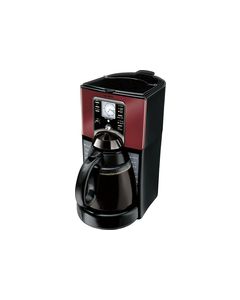 Mr. Coffee - 12-Cup Coffeemaker - Black/Red