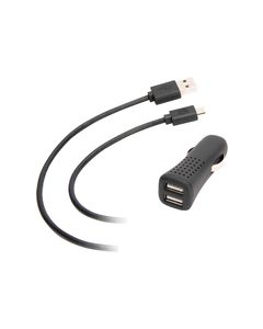 Griffin Technology - PowerJolt Dual Micro USB Mobile Charger - Black