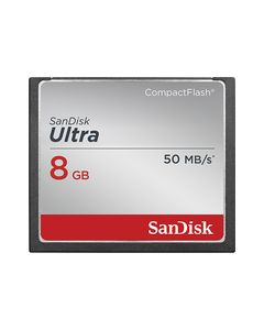 SanDisk - Ultra 8GB CF Memory Card - Black/Gray