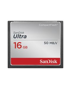 SanDisk - Ultra 16GB CF Memory Card - Black/Gray