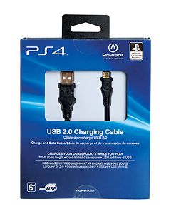 Sony - 6.5' USB 2.0 Charging Cable for PS4