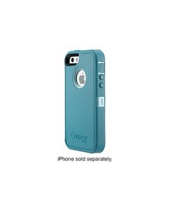 OtterBox - Defender Series Case and Holster for Apple® iPhone® 5 and 5s - Aqua Blue/Mineral Blue