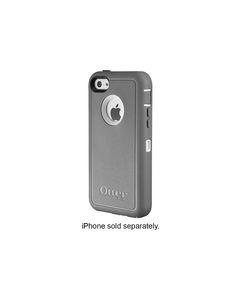 OtterBox - Defender Series Case and Holster for Apple® iPhone® 5c - White/Gray